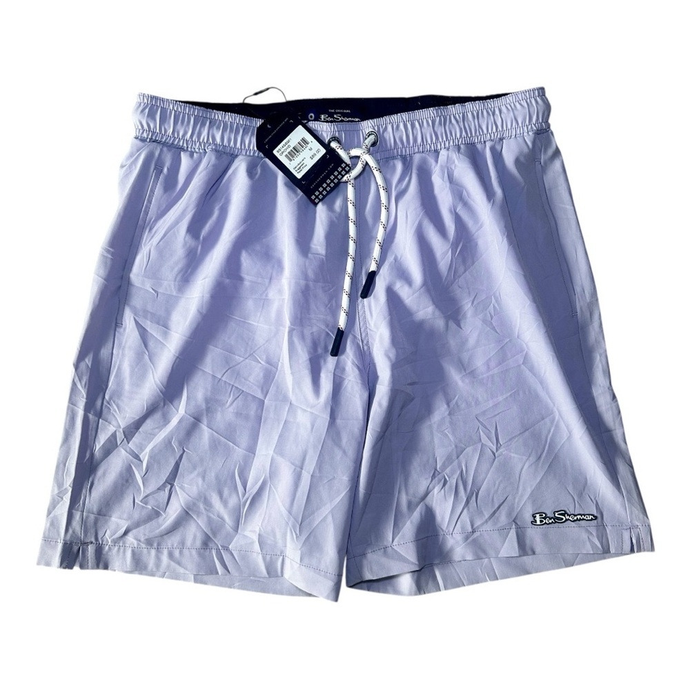 Ben Sherman Men’s Lilac/Orchid Swim Trunks, New With Tags, Size Medium
